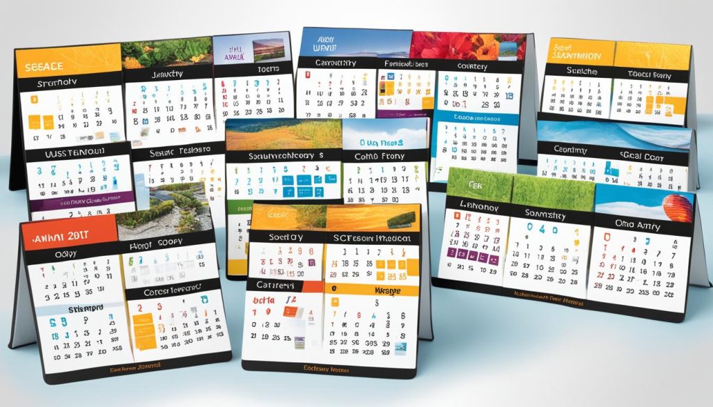 Customization Options for Desktop Calendars